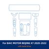 Car Interior TPU Protector Anti-scratch Film For Beijing X7 - Auto Protective Transparent Anti-tear Stickers Accessories