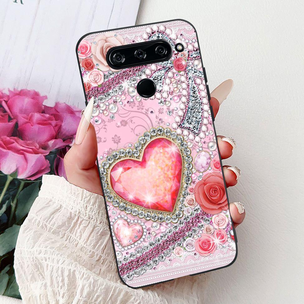 Funda For LG V40 ThinQ Case Cover Silicone Luxury Fashion Cute Cat Cool Shockproof Bumper Casing For LG V405 LM-V405 LM-V409N