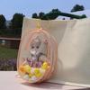 Cute High-Transparency Vinyl Doll Bag for 10cm, 15cm, 18cm Cotton Plush Dolls