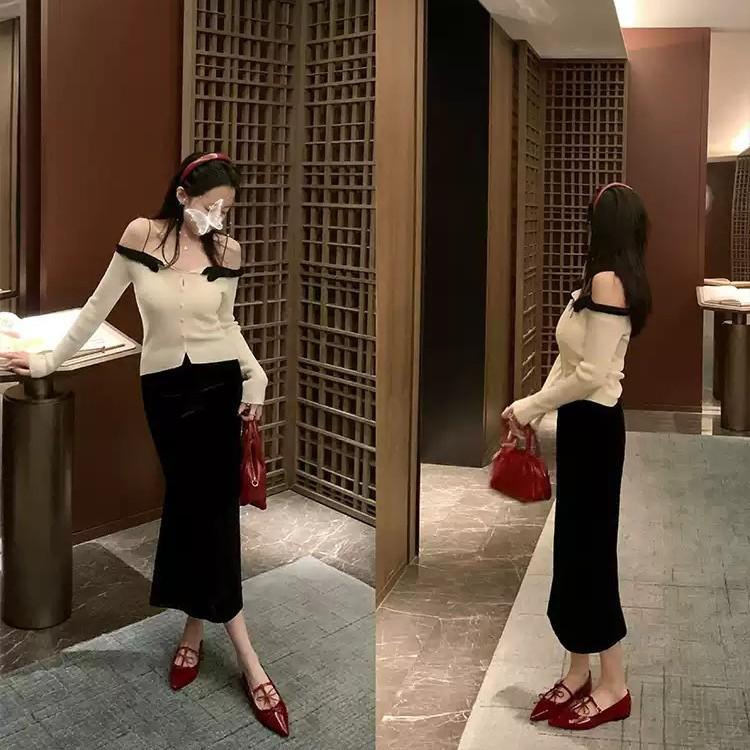 [Su Yinyin of the Same Style] Hepburn Dinner Party~ Pointed Bow, Shallow Mouth Flat Bottom Mary Jane Single Shoes, Women's Banquet Shoes