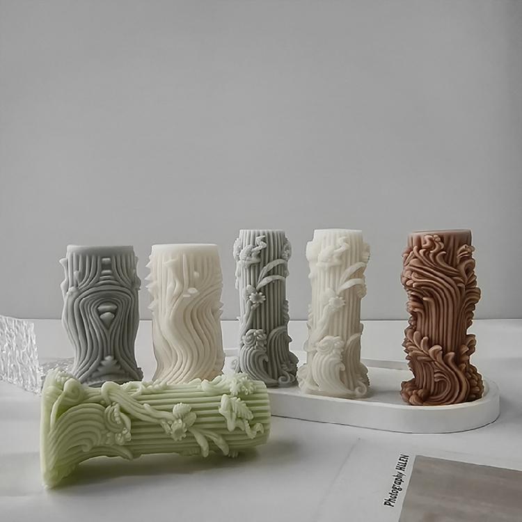 Kerzenformen Zylinderförmige Bastelform zur Herstellung von künstlerisch geschwungenen Kerzen