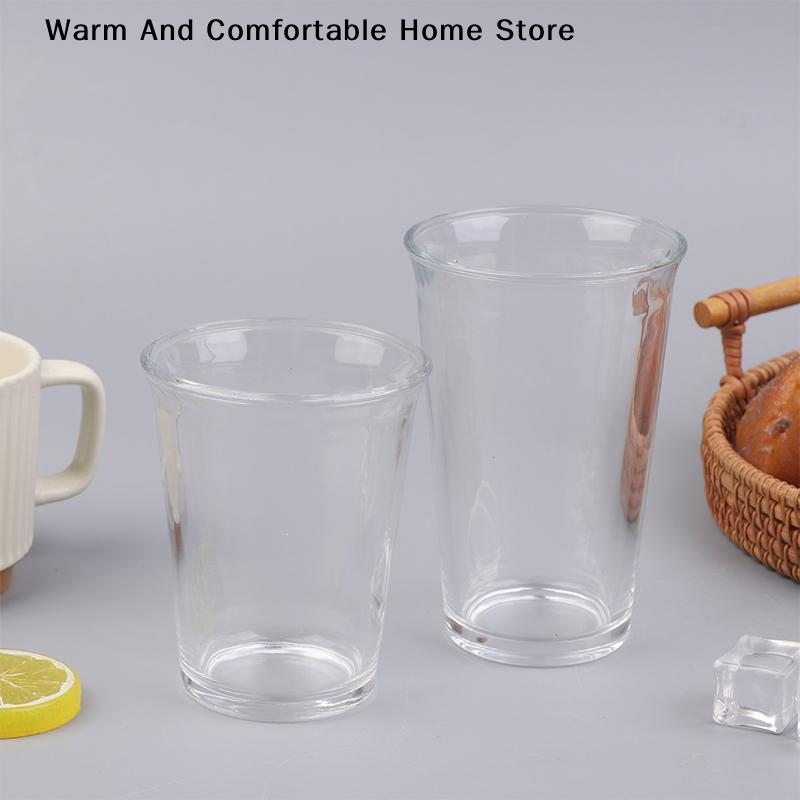 Fashion Coffee Cups Glass Transparent Latte Coffee Mug Juice Milk Drinking Glass Water Drinkware Glass Cup Drink Christmas Gift