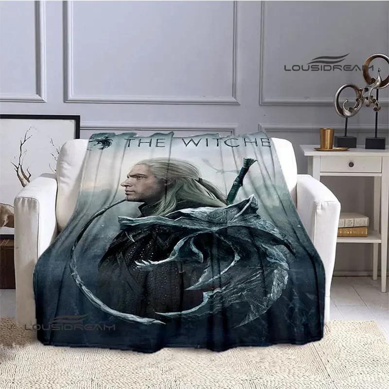 W-Witcher game Printing blanket Flange Warm blanket picnic blanket Home travel blanket bed linings Birthday Gift picnic blanket