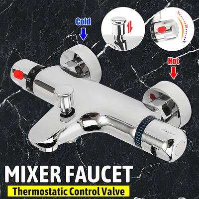 Robinet de douche thermostatique à poignée unique, pour évier de cuisine, mitigeur de bain, eau domestique, eau chaude et froide, contrôle de température constante pour salle de bain