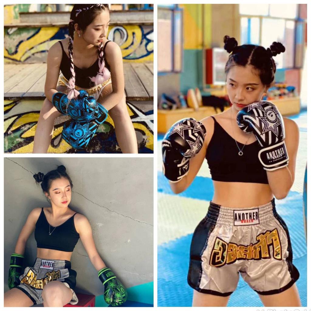 Boxing Gloves 6 12 14oz PU Leather Muay Thai Free Fight MMA Kick Boxing Training Glove For Men Women Kids