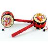 Tambourine Spin Rattle Drum Traditional Style Hand Rattle Bell Beginners Monkey Drum  Baby Kids