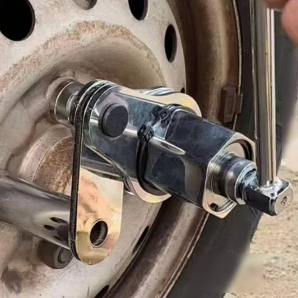 Wheel Wrench with Socket Adapters Heavy-Duty Lug Storage Case