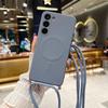 Crossbody Lanyard Liquid Magnetic Case For Iphone 14 13 12 11 X XR XS Max 7 8 SE 2020/Samsung Galaxy S23 S22 Ultra Magsafe Silicone Soft Back Cover