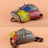 Vintage Echtleder Farbe Wischen Hergestellt Alten Rindsleder Rucksack Eimer Tasche Casual frauen Rucksack