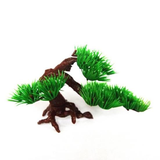 Artificial Pine Realistic Dismountable Plastic Miniature Simulation Bonsai for Fish Tank