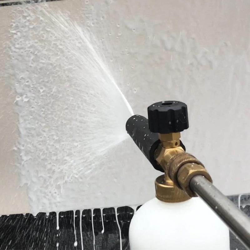 1pc Foam Cannon, Heavy-duty Vehicle Foam Shock Wave Wide-neck Adjustable Snow Foam Gun And Thick Foam, With 1/4 Inch Quick Conne