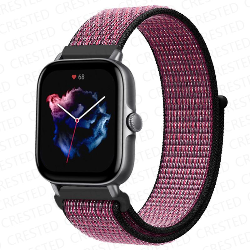 20mm 22mm Watch Band For Amazfit GTS/2/2e/4/3/mini GTR 4/2/3/Pro 47mm stratos 3 Nylon Bracelet pulseira correa Amazfit bip strap