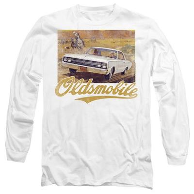 Camiseta de Manga Comprida Oldsmobile Unissex Adulto Ocidental
