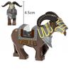 Classic Medieval War Series Wild Boar Horned Sheep Mounts Building Blocks Evil Dwarf Animals Mount DIY Bricks Toys For Kids Gift