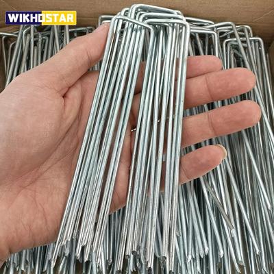 U-type Tuinankers Heavy-duty Hekpaal Sodpinnen Gegalvaniseerde Landschapsankers Spijker voor het Vasthouden van Onkruidwerend Gronddoek