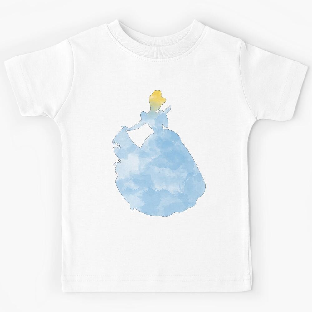 Princess blue watercolor Kids T-Shirt 150