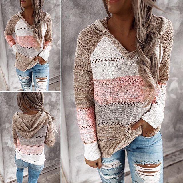 Autumn/Winter Multi-color Sweater - Multiple Sizes Available