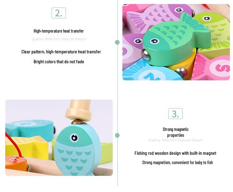 Wooden Alphabet & Number Fishing Toy for Early Childhood Education (Ages 2-3)