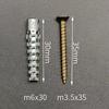 Light Duty Metal Expansion Anchors 1Pcs Strong Load Anti-Loosening Design for Household Shelf Mounting Repair