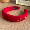 Lucky Red Hairband for Women New Year Aesthetic Headpiece Festive Hair Accessory for Party Gift