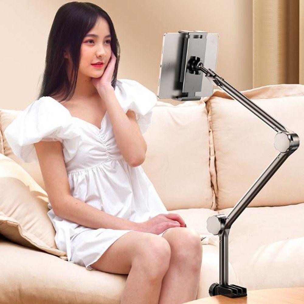 Carbon Steel Phone Tablet Holder 360° Rotating Pad Tablet Bracket Tablet Mount Stand  for Home