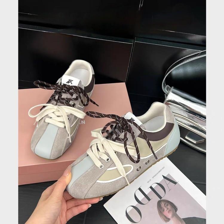 Gu Yunshu inner height increase 4cm retro German training shoes women's 2025 new sports and leisure shoes fashion Forrest Gump shoes trend