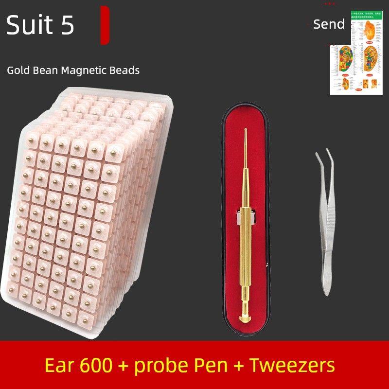 Bean Stickers Magnetic Suction Bean Acupunture Sticker Bead Auricular Needle Stickers Wrist Magnetic Therapy Acupunture Sticker Stimulation Stickers