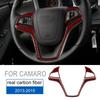 For Chevrolet Camaro 2013-2015 Carbon V-shaped Steering Wheel Button Trim Anti-scratch Interior Sport Decor Mod Car Accessories