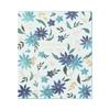 Midori Shikishi Colored Shikishi S Silk Floral Pattern Blue 33263006 Bi-fold