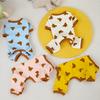Cartoon Bear Small Dogs Clothes High Elasticity Four Legs Jumpsuit for Cats Spring Autumn Protect French Bulldog Pet Overalls