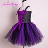 European & American Style Halloween Witch Tutu Dress for Kids - Puff Skirt Design
