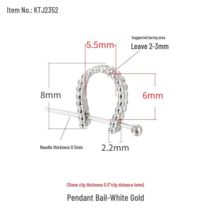 

S925 Sterling Silver Unisex Pendant Buckle Clip for DIY Jadeite Buddha/Guanyin Necklace.