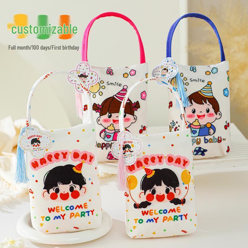 Children's Birthday/Full Moon Gift Bag - Baby Handbag for Kindergarten
