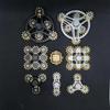 New Premium Mechanical Gear Linkage Metal Fidget Spinner Copper EDC Anti Stress Sensory Finger Gyro Toys for Adults Gifts