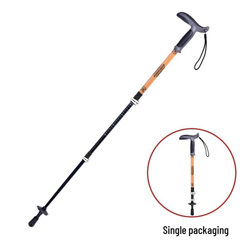 T-Handle Carbon Fiber Telescopic Trekking Pole