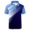 Men's Casual Lapel Shirt Golf Shirt Striped Pattern Print