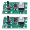 2Pcs Solar Lamp String Controller Module Circuit Board with 8 Kinds Light Mode and Switch 1.2V