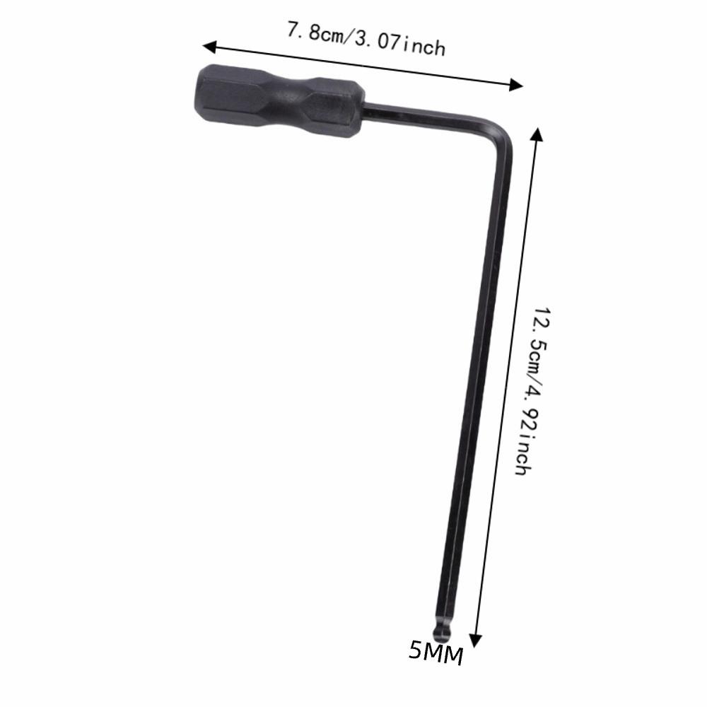 Extended Handle Truss Rod Wrench Metal Material Neck Adjustment Tool For Electric Guitars