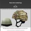 MICH2000 Tactical Helmet with 2nd Gen Cover, 1.3KG Fiberglass, Anti-Riot & Anti-Impact, 57-60CM for Security