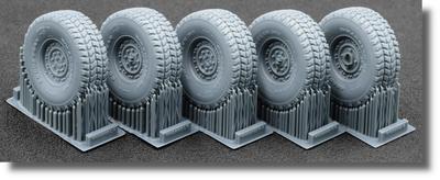 HMMWV MT Wheel Set of 5 Plastic Model SCXWM35003 Scale-X 1/35 Set, 24-Bolt Type, (for ICM/Academy Models), Parts, (Military Vehicles)