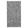 Fly Screen Curtain Grey and Black 100 X 230 Cm Chenille