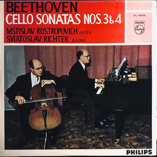 

LP Record BEETHOVEN SVIATOSLAV RICHTER MSTI Cello Sonatas Nos. 3 4 FL5636 PHILIPS Japan Classical Used