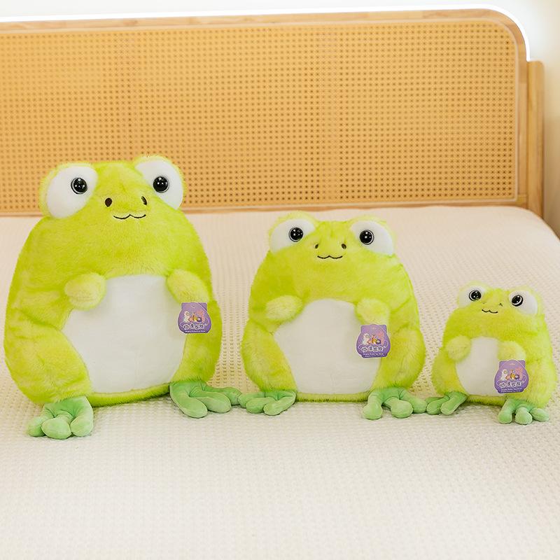 Soft cute frog Doudou plush toy wedding throwing doll children soothing pillow doll machine doll