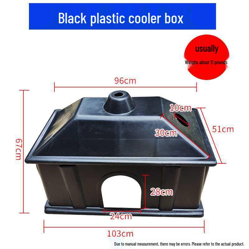 Piglet Warming Box with Electric Heating Pad and Lamp for Breeding and Veterinary Use Thickened black insulation box (1 piece) logistics