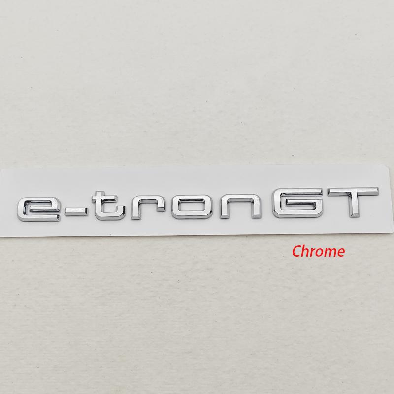 2026 NEW 3D ABS Car Rear Trunk Badge Logo e-tron GT Emblem Sticker For Audi Q4 Q6 e-tron GT e-tron Auto Exterior Accessories