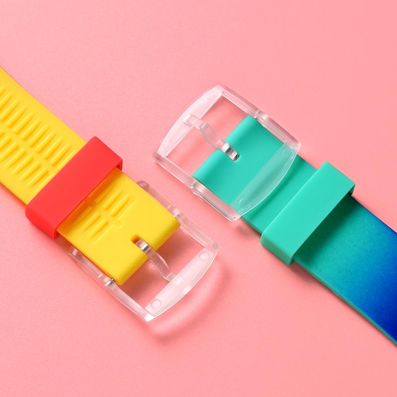 19mm Silicone Soft Bracelet for Swatch Colorful Rubber Watch Band  Sport Replacement Wrist Strap Accessories