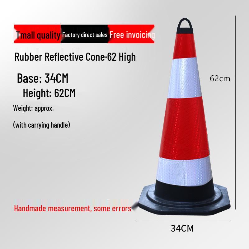 Reflective Traffic Cone Barrier - 70cm/90cm Construction Road Cylinder