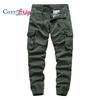 Cozy Up Cotton Workwear Pants, Loose Fitting Men's Elastic Waist Casual Pants