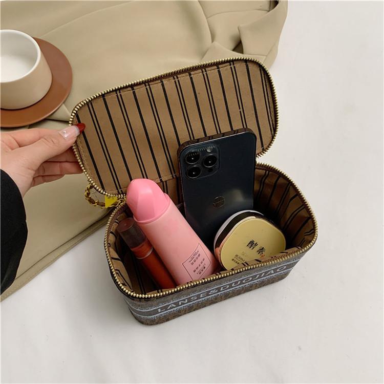 Box-Tasche Damen neu einfach und modisch Retro-Buchstabe große Kapazität tragbare Box-Tasche Umhängetasche