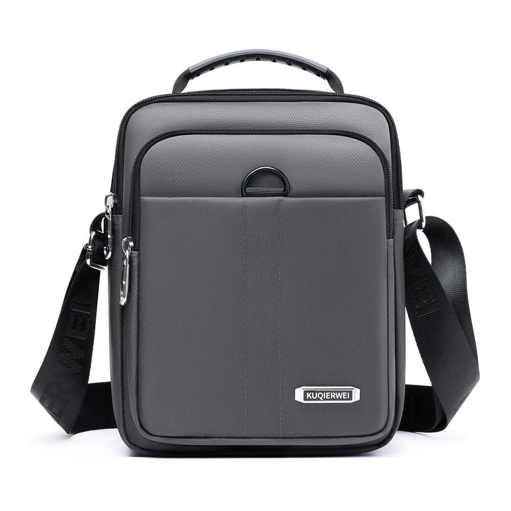 Mens Oxford Crossbody Bag Waterproof Business Shoulder Satchel Multi Pocket Travel Purse